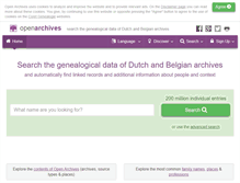 Tablet Screenshot of openarch.nl